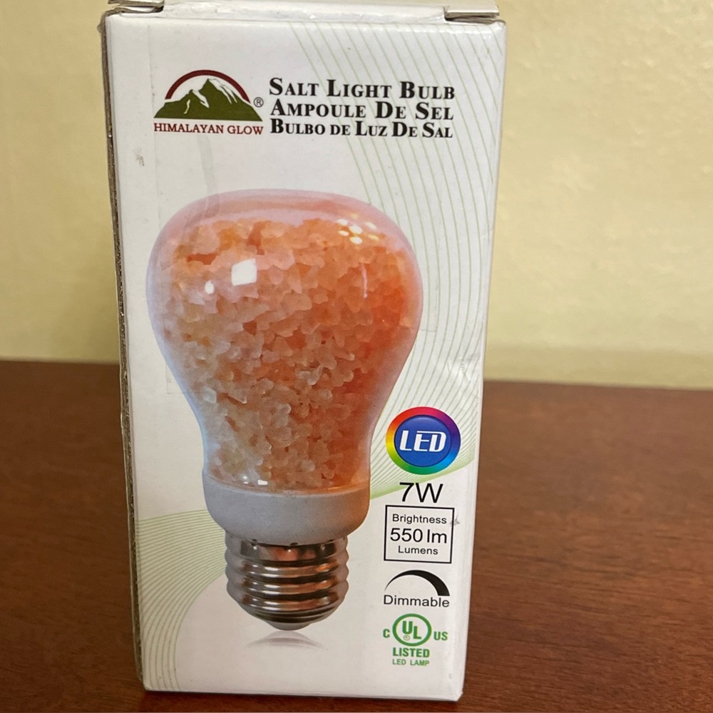 Himalayan salt light bulb dimmable 7 Watts New